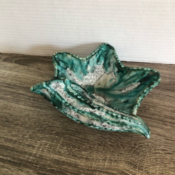 Vtg MCM Italian Ceramic Shell Dish - Picture 5 of 13